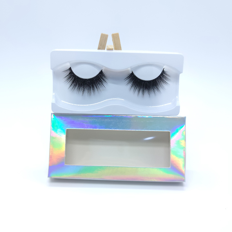 Faux cils dramatiques de 10 à 25 mm de long avec des boîtes à cils portables