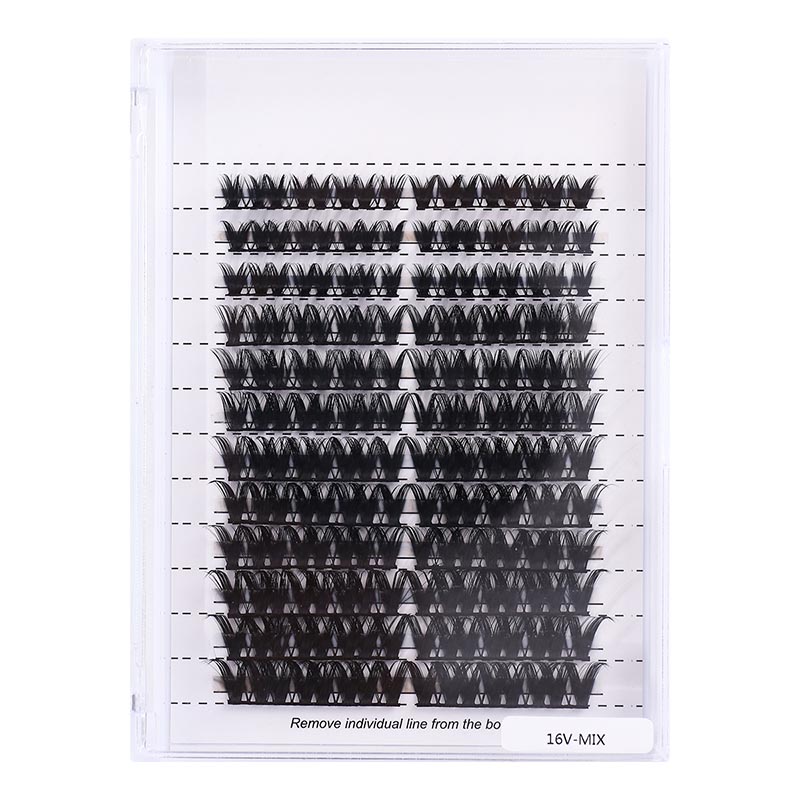 Extensions de cluster de cils simples DIY individuelles 16 V