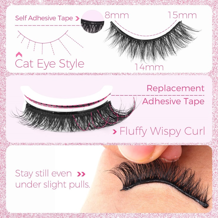 Obtenez du glamour en un éclair avec les cils autocollants : l'astuce beauté ultime pour gagner du temps