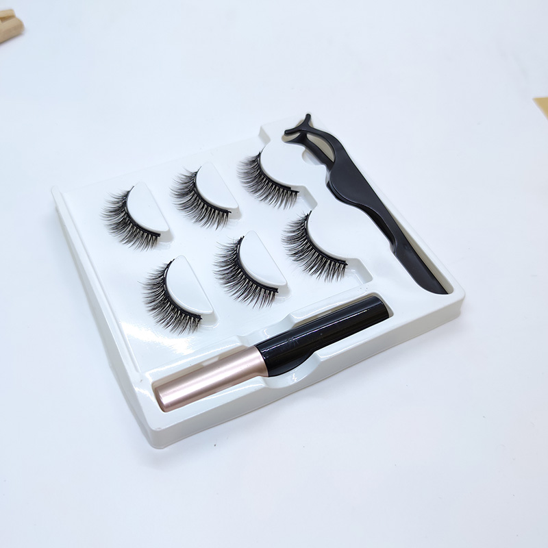 3 paires de cils magnétiques avec eye-liner magnétique étanche