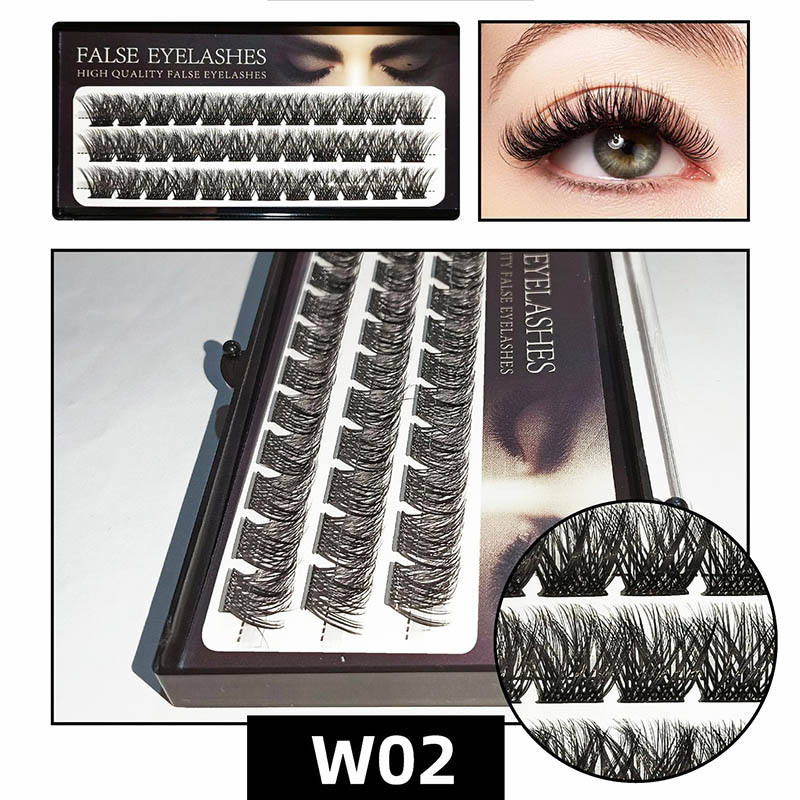 Grappes d'extensions de cils D Curl