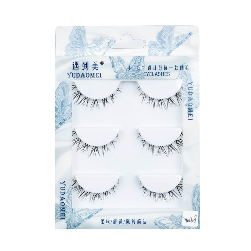 Cils doux naturels légers 3D