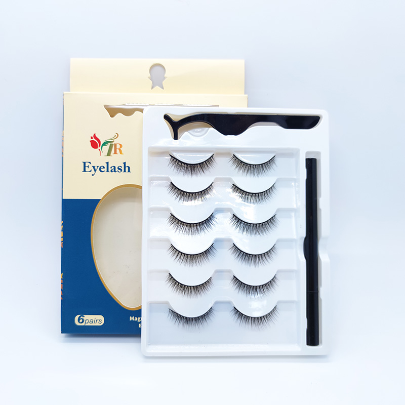 5D Faux Cils de Vison Cils en Soie Doux Dramatique Aspect Naturel 1 Paire