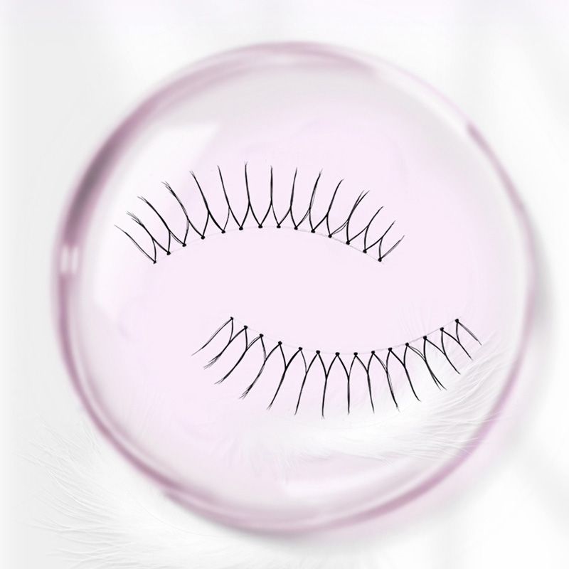 Pack de 4 paires de cils Anime à bande transparente