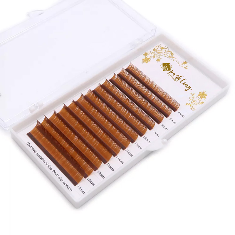 Extensions de cils de couleur Mink Mixed Length In One Tray (c Curl 0.07mm 7-15mix)