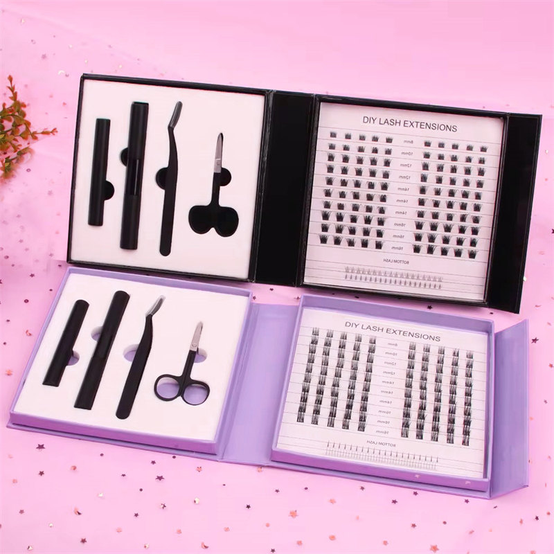 Kit d'extension de cils DIY pour liaison et scellement de cils