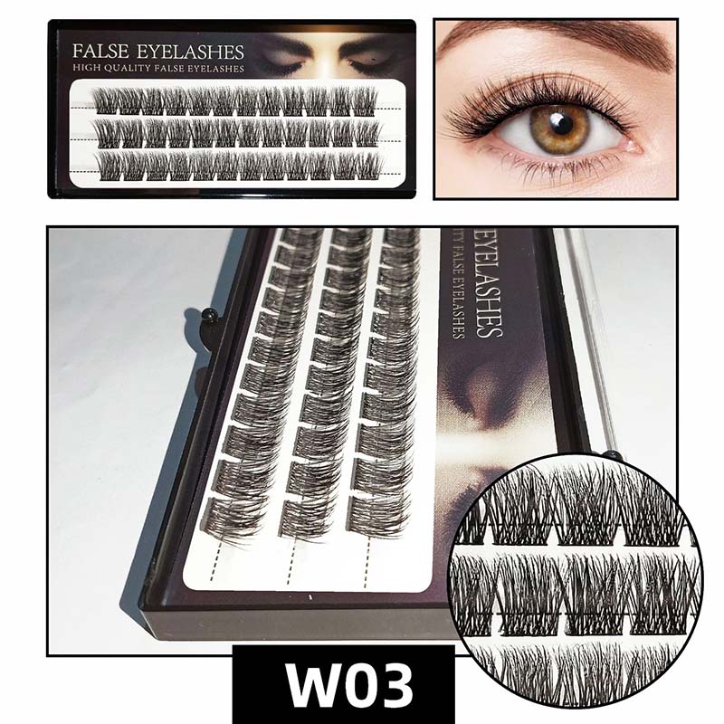 Clusters de cils moelleux individuels DIY