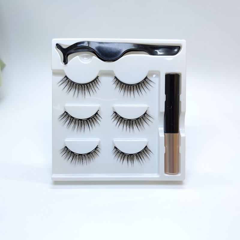 Cils magnétiques avec eye-liner magnétique imperméable