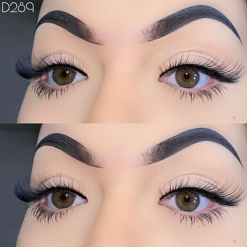 Mink Lashes Wispy Lashes Extension de cils Fox Eye Volume