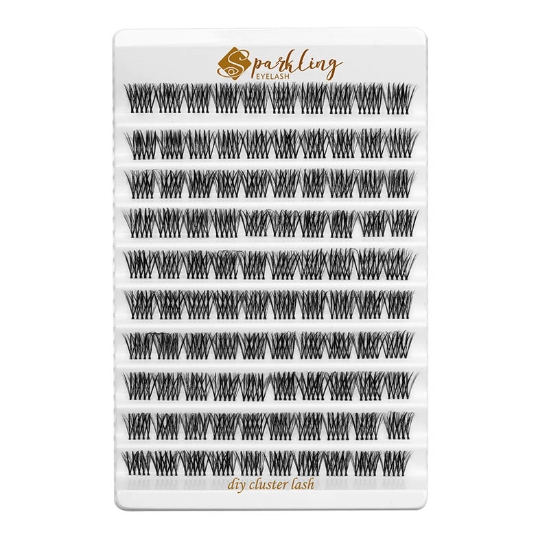 Cluster de cils d'extension de cils DIY d'aspect naturel