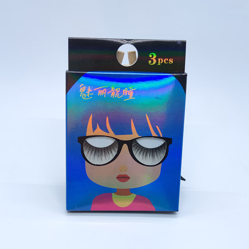 Aspect Naturel Wispy Lashes 3D Cils 3 Multi-Pack Bande de Coton Doux