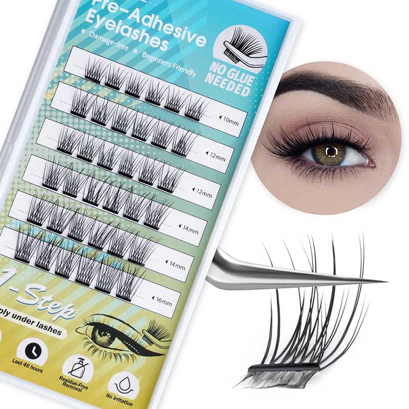 Cils adhésifs réutilisables sans colle pour extensions de cils DIY