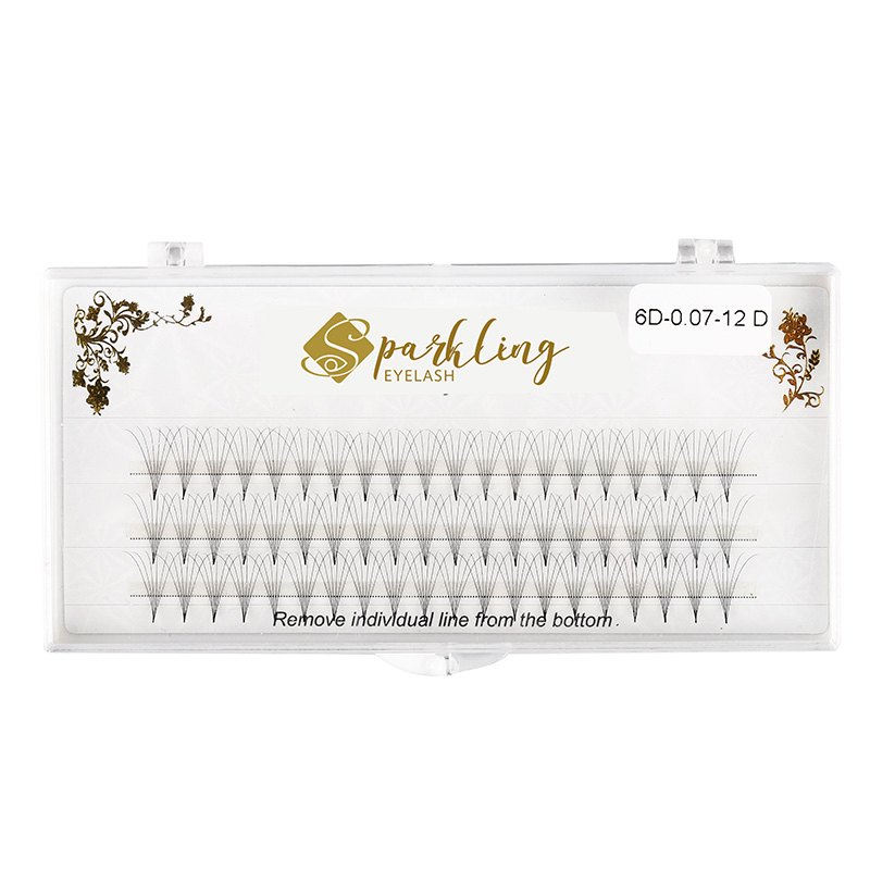 Premade Fans Extensions de cils volume russe (5D-0.07D-Mix12-15)