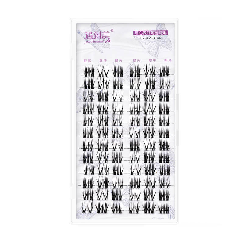 Coussins auto-adhésifs 3D Cons de cils sans colle 10 lignes grande capacité
