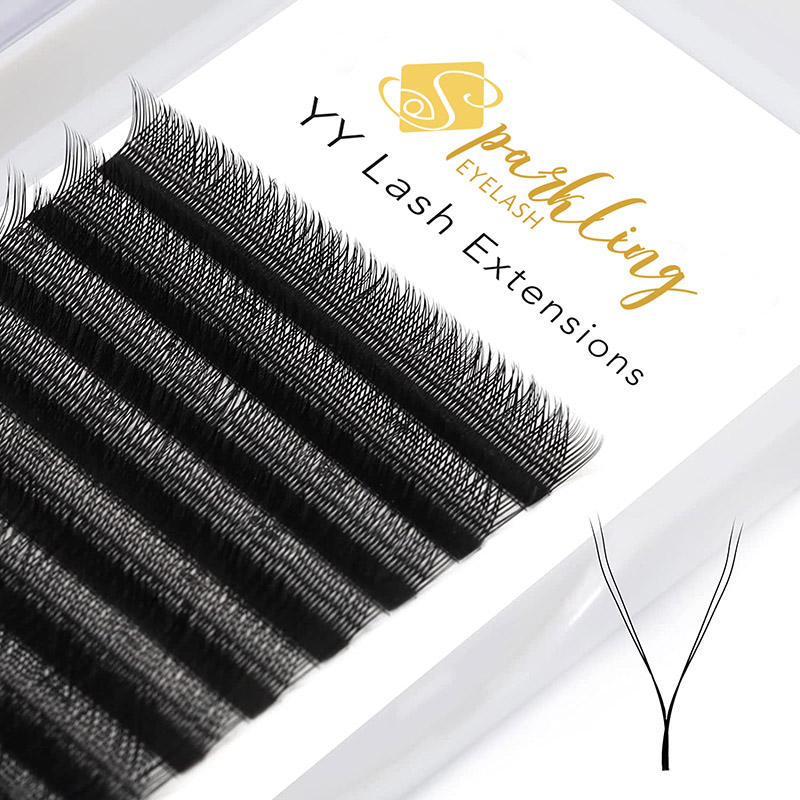 YY Shaped Lashes Extensions 2D Premade Fans Cils